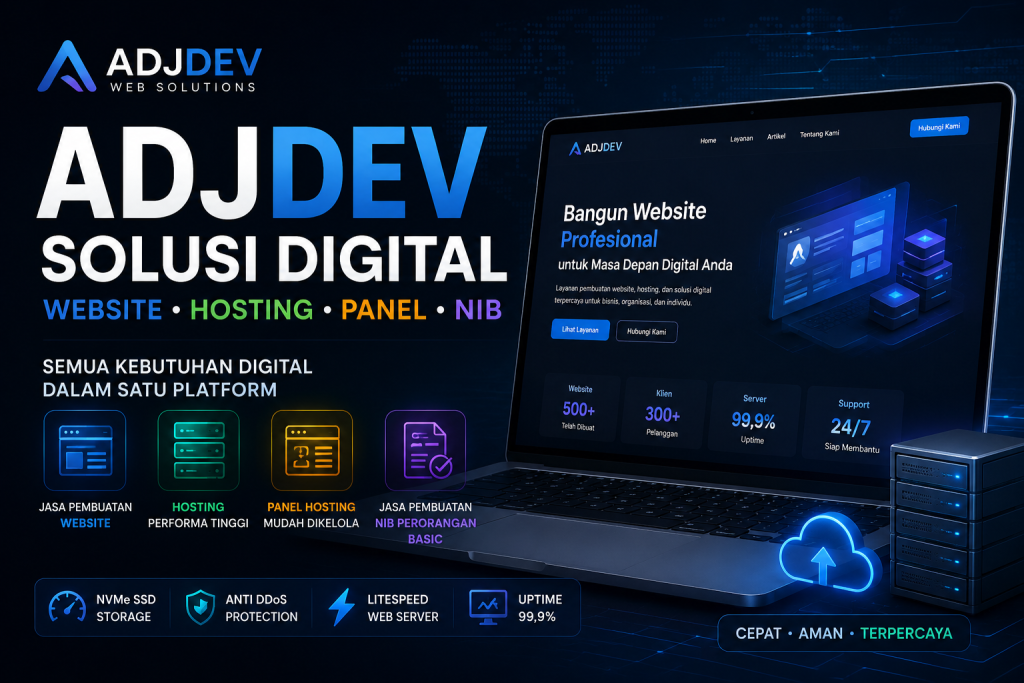 Mengenal ADJDEV: Solusi Website, Hosting, dan Layanan Digital dalam Satu Platform